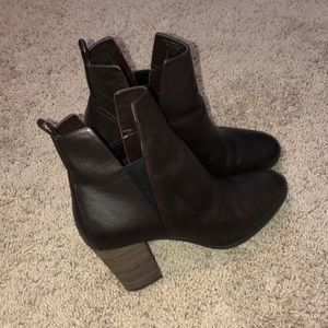 COLE HAAN Brown Heeled Booties